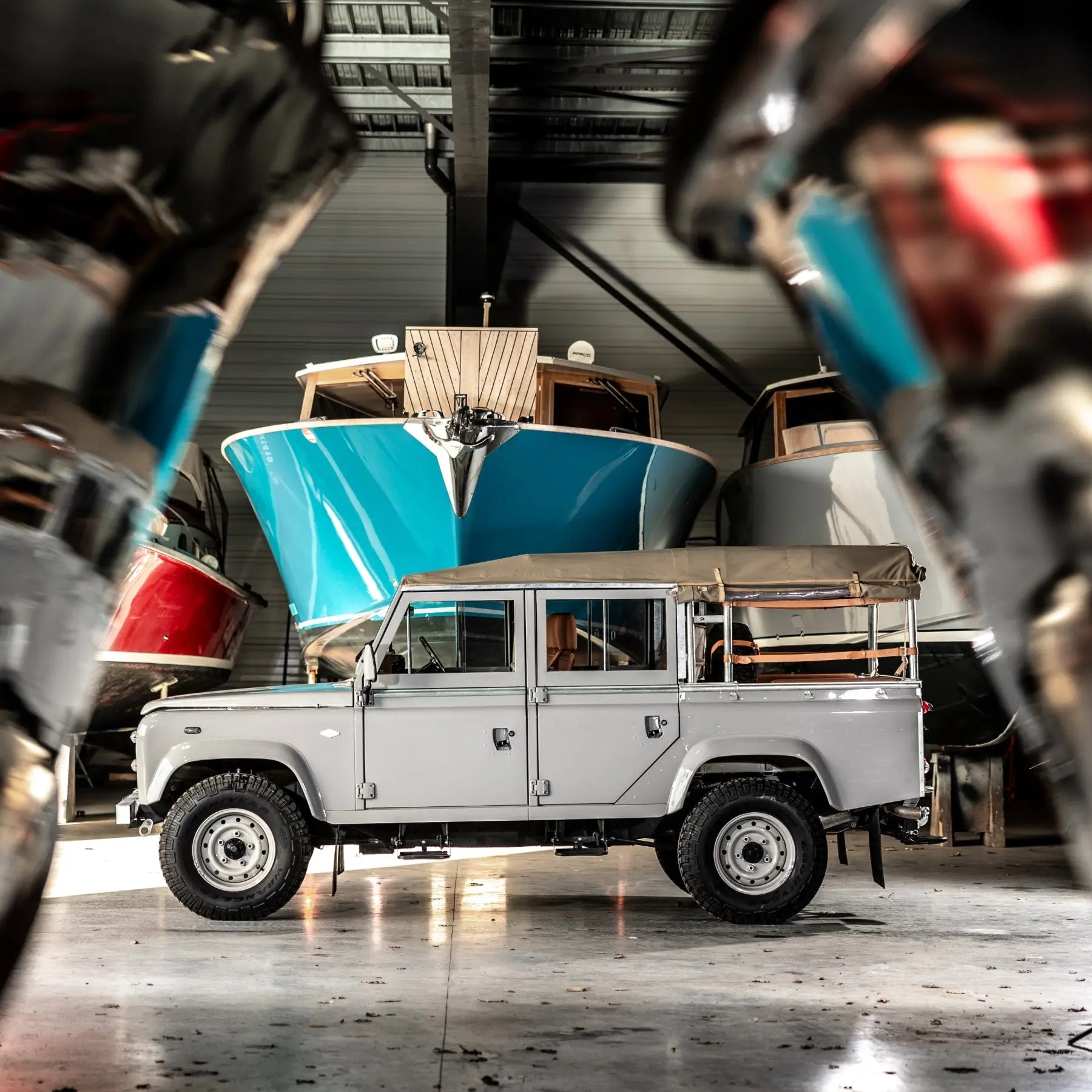 Land Rover Defender 110Soft Top - Dove Grey - Custom Hedonic