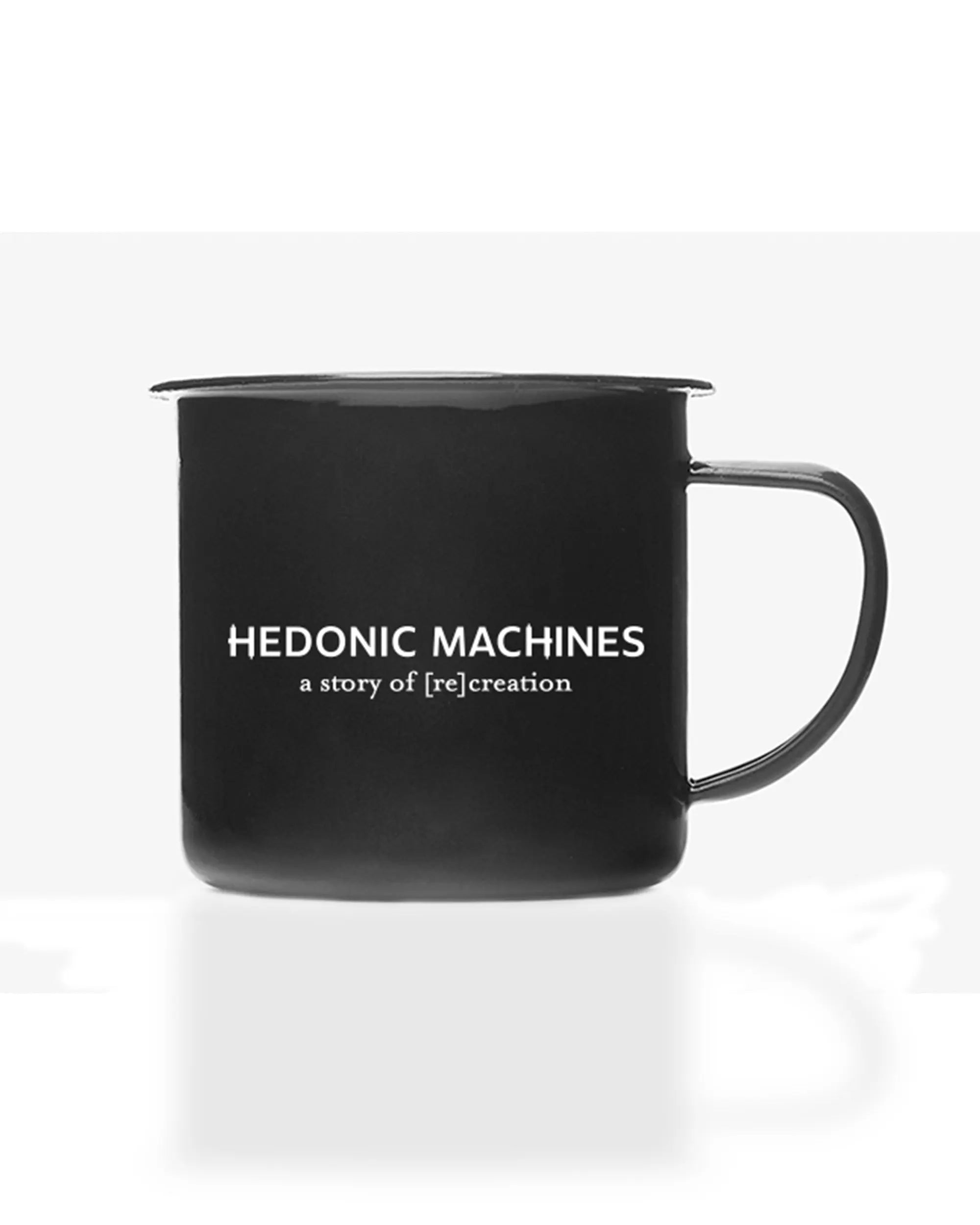 Mug émaillé noir - Hedonic Machines Camaloon
