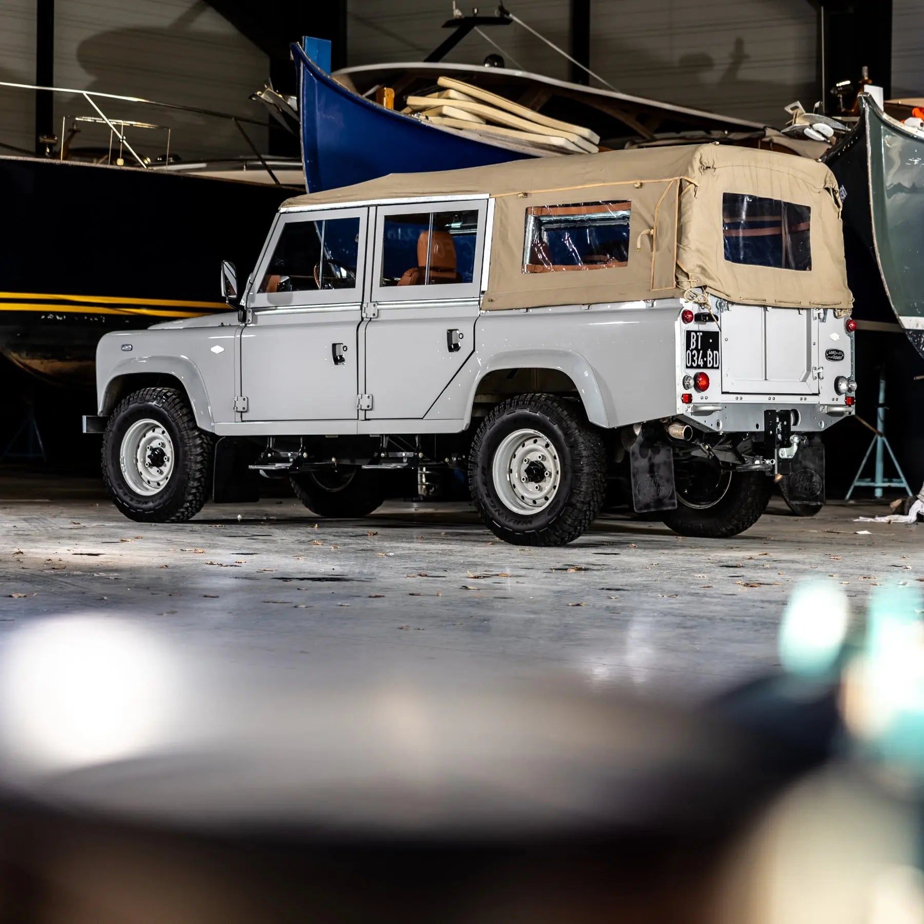 Land Rover Defender 110Soft Top - Dove Grey - Custom Hedonic