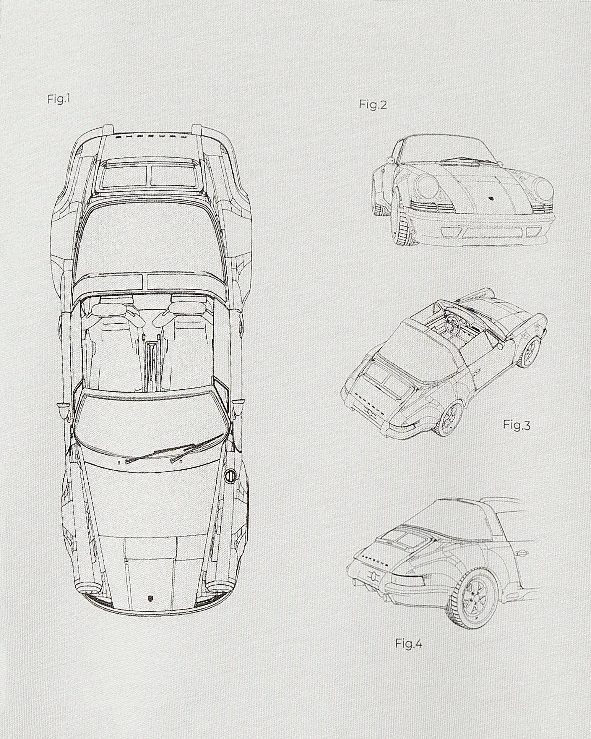 T-shirt Regular 911 Technical Sheet - White Hedonic