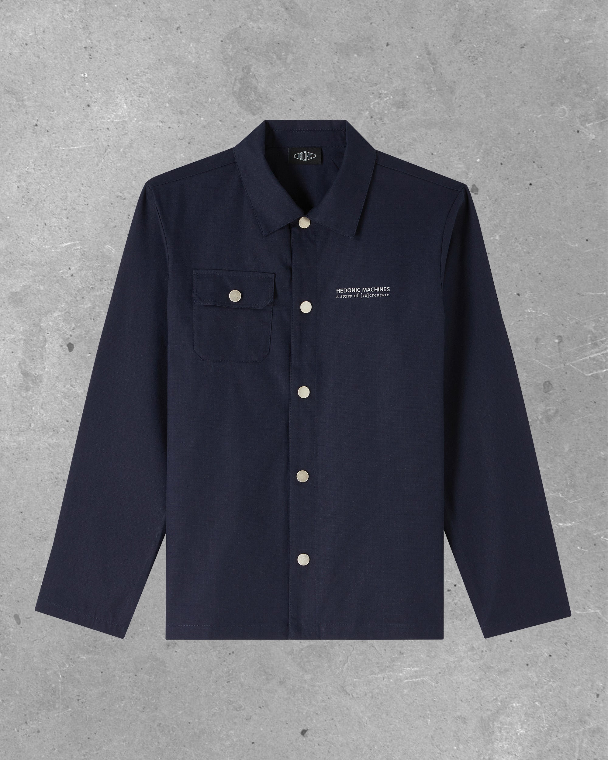 Technical weaving overshirt - Lightless Blue