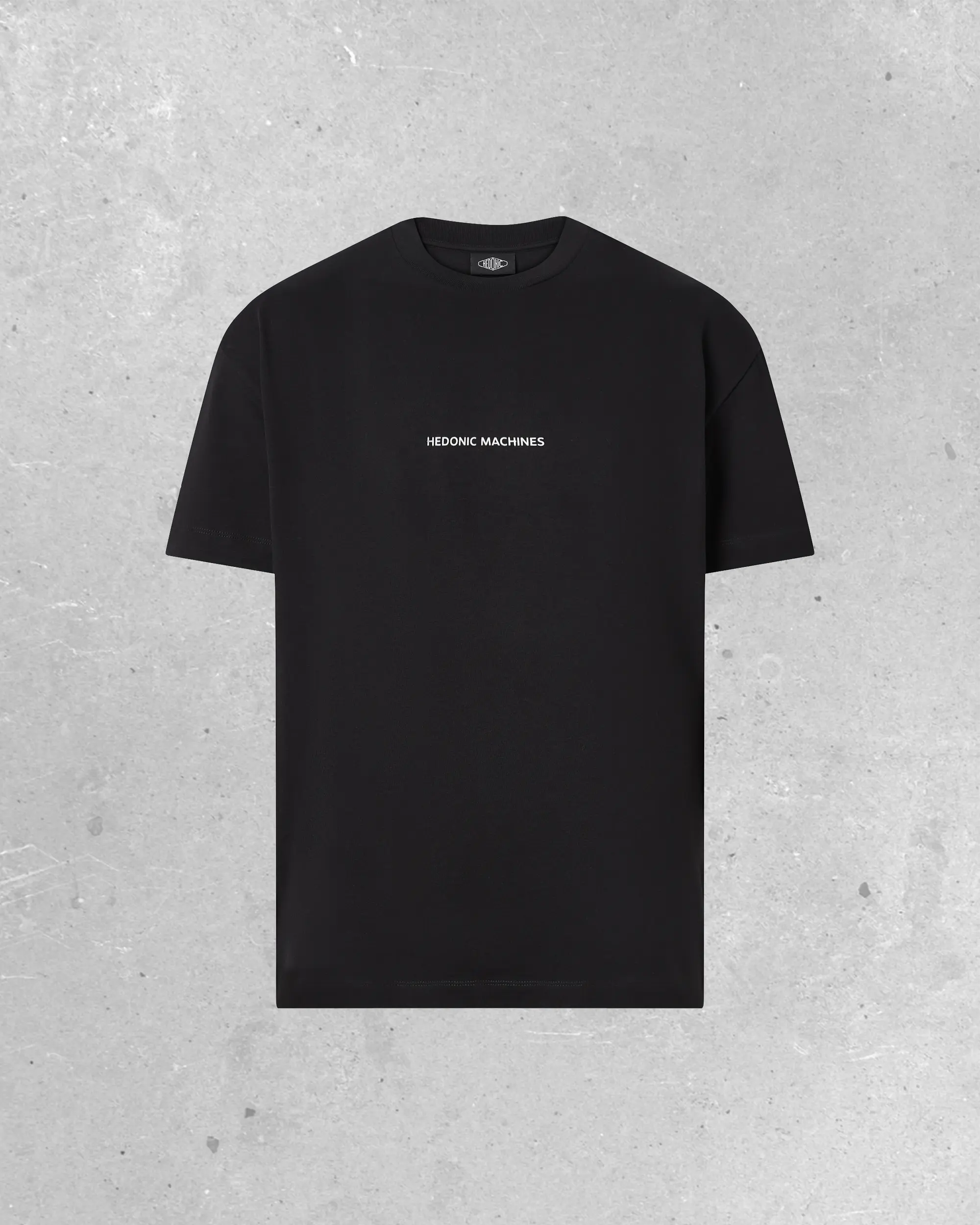 T-shirt Boxy Between the lines - Black Shades Hedonic