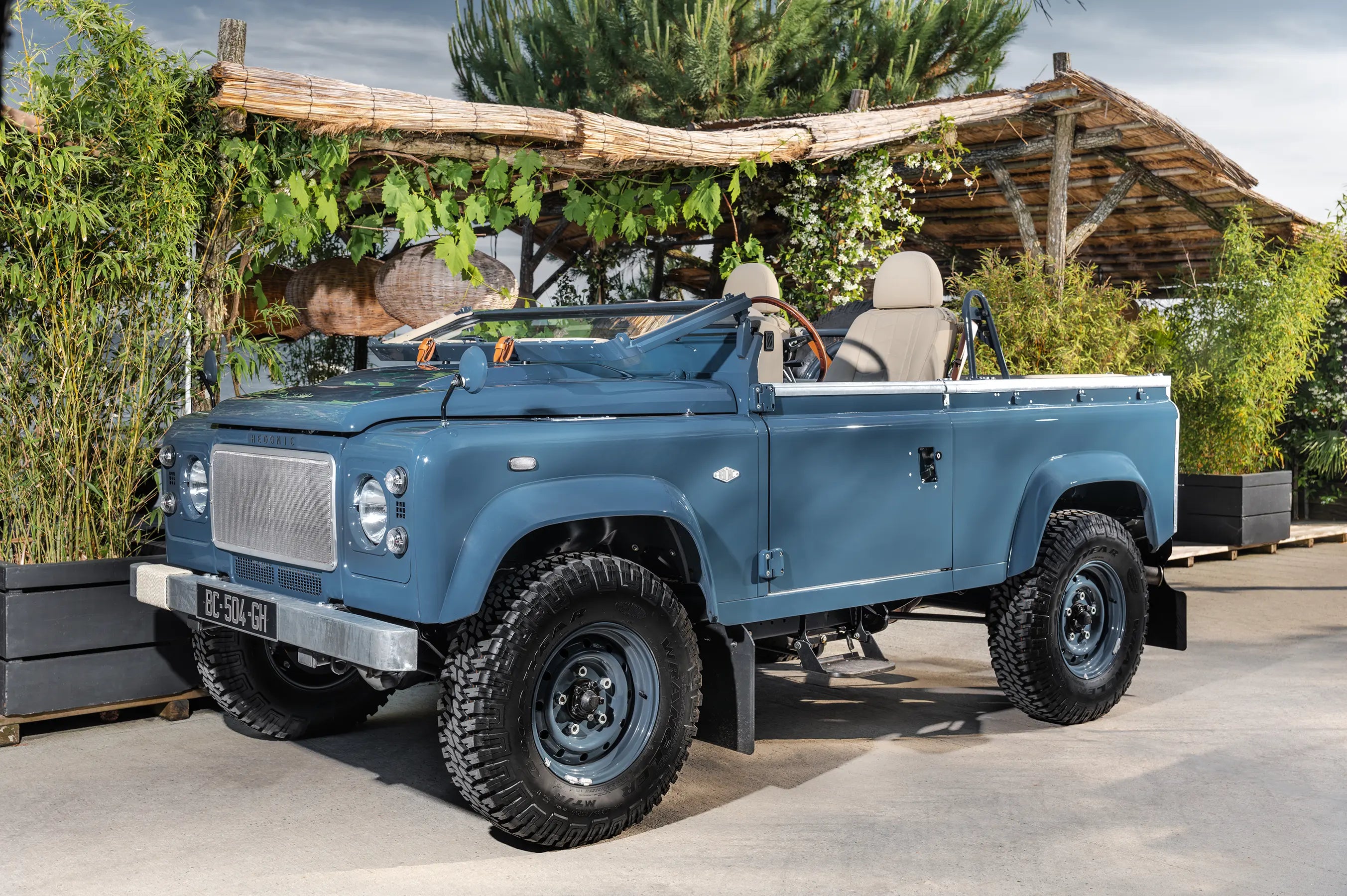 Land Rover Defender 90 Blue Soft Top - Custom Hedonic