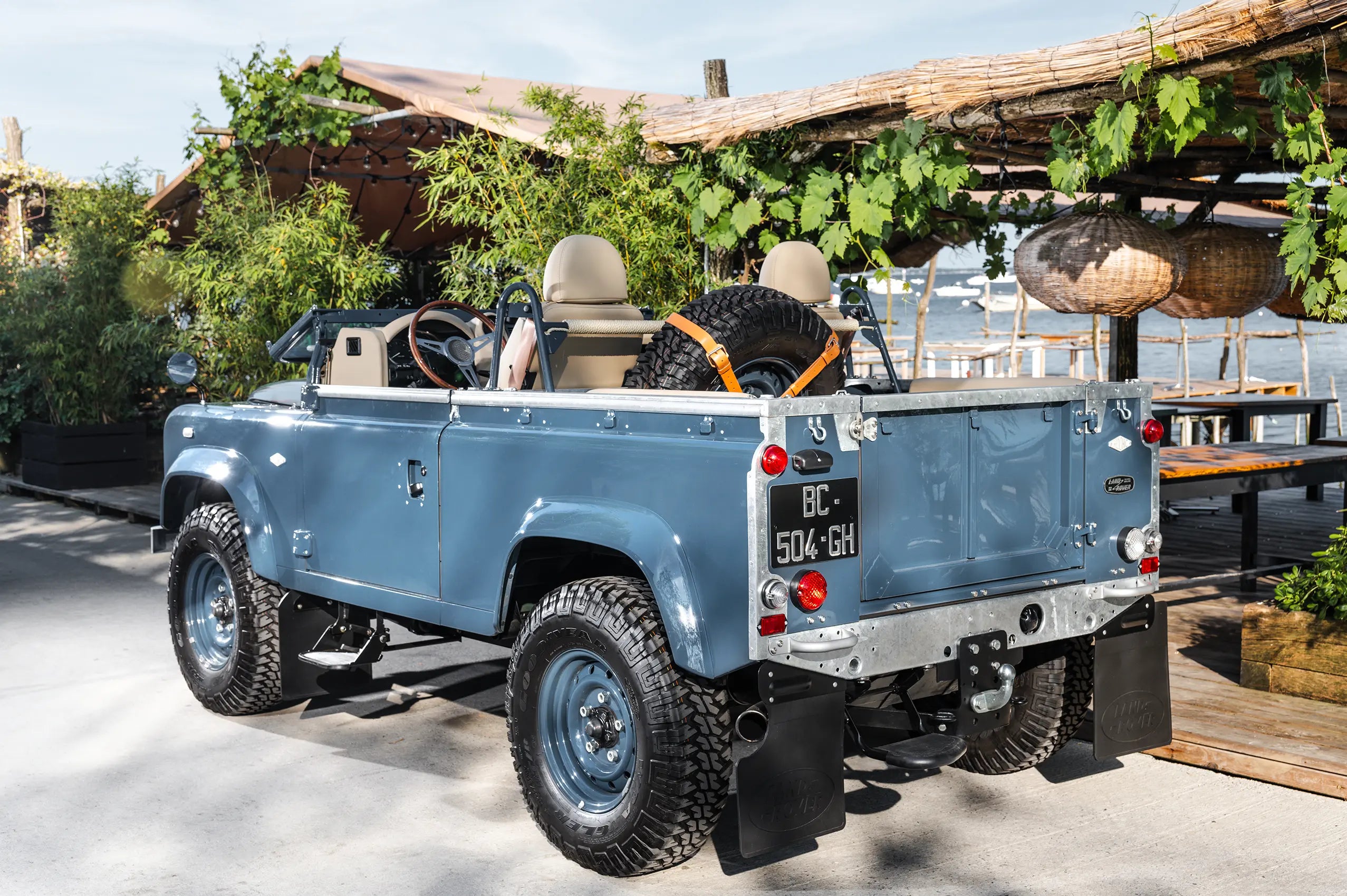 Land Rover Defender 90 Blue Soft Top - Custom Hedonic