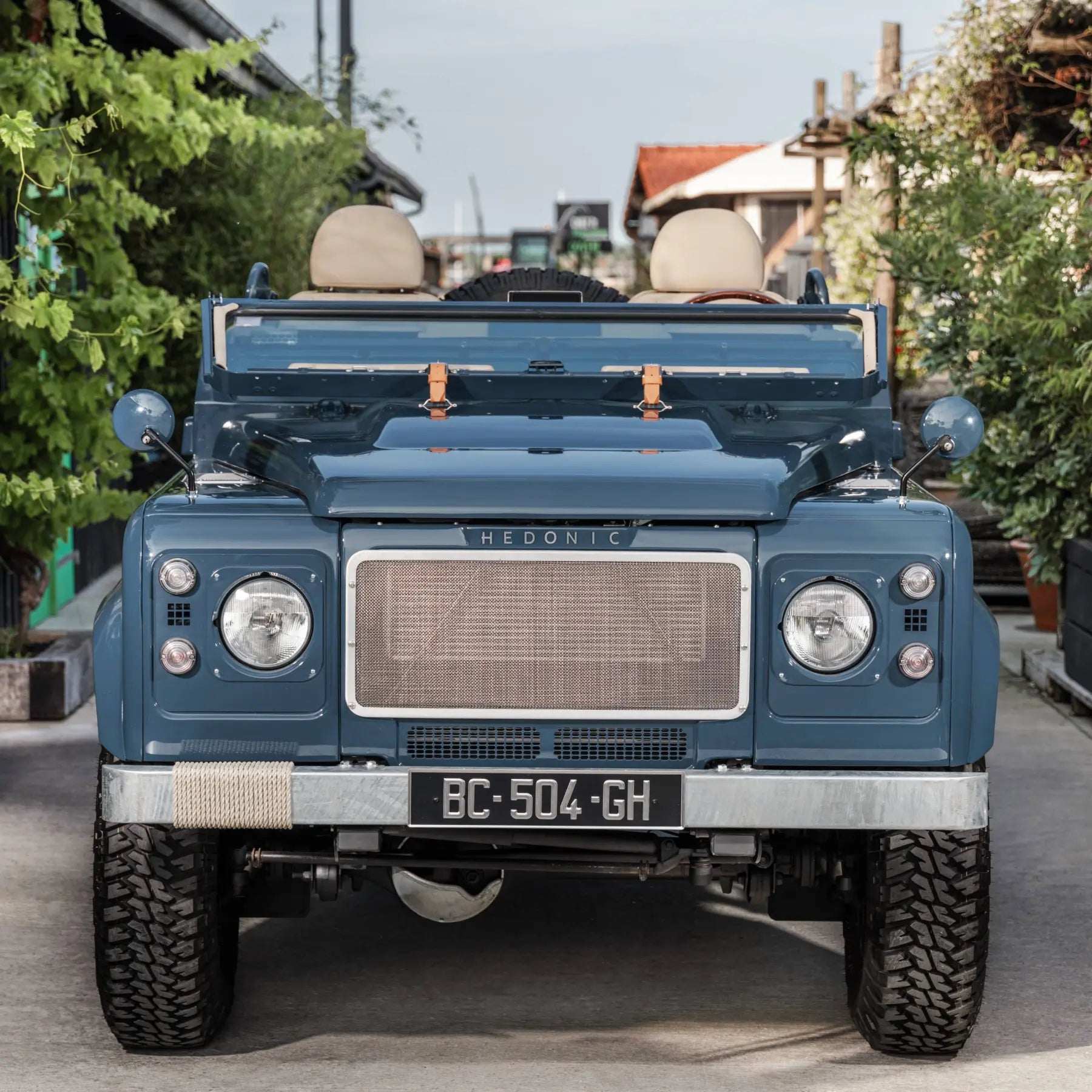 Land Rover Defender 90 Blue Soft Top - Custom Hedonic