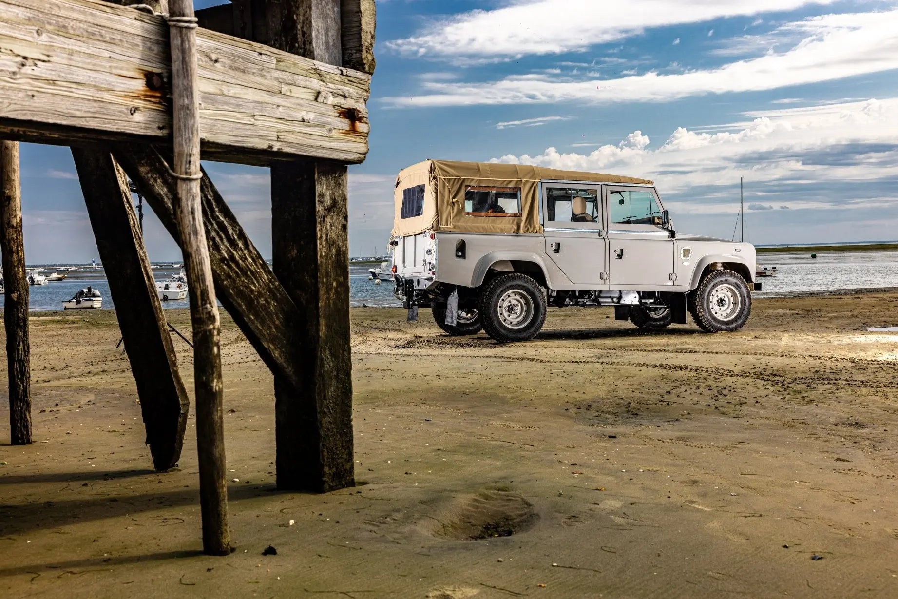 Land Rover Defender 110 Soft Top - Dove Grey - Custom By Hedonic Hedonic