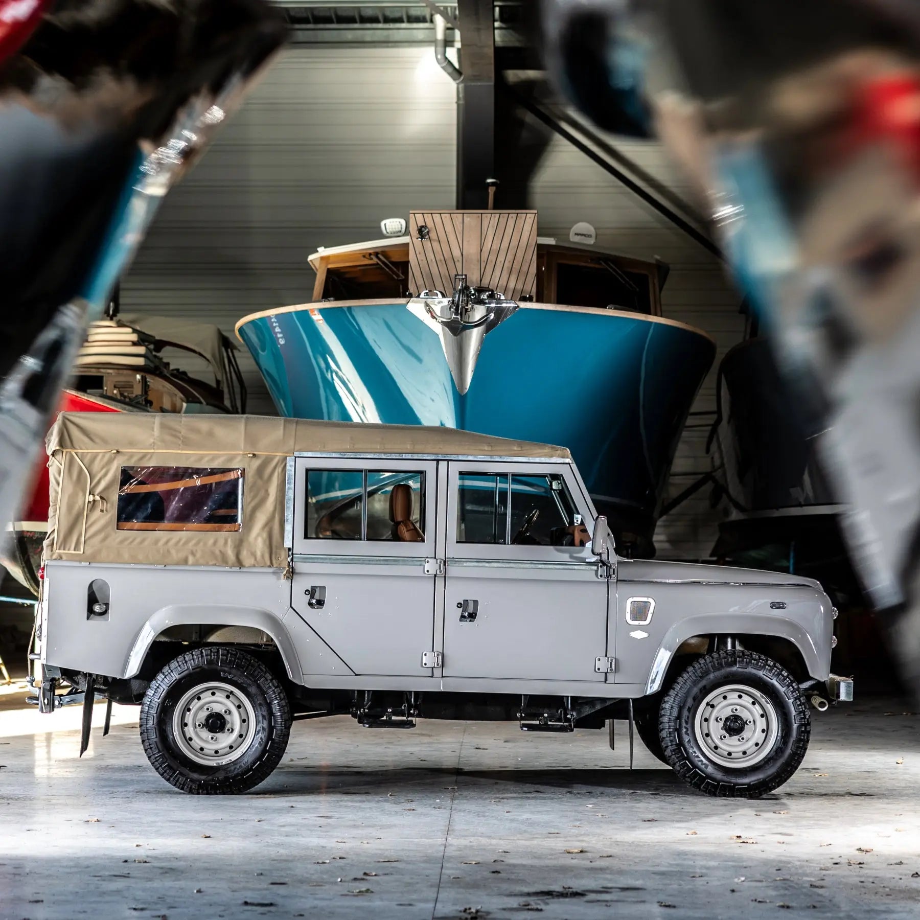 Land Rover Defender 110Soft Top - Dove Grey - Custom Hedonic