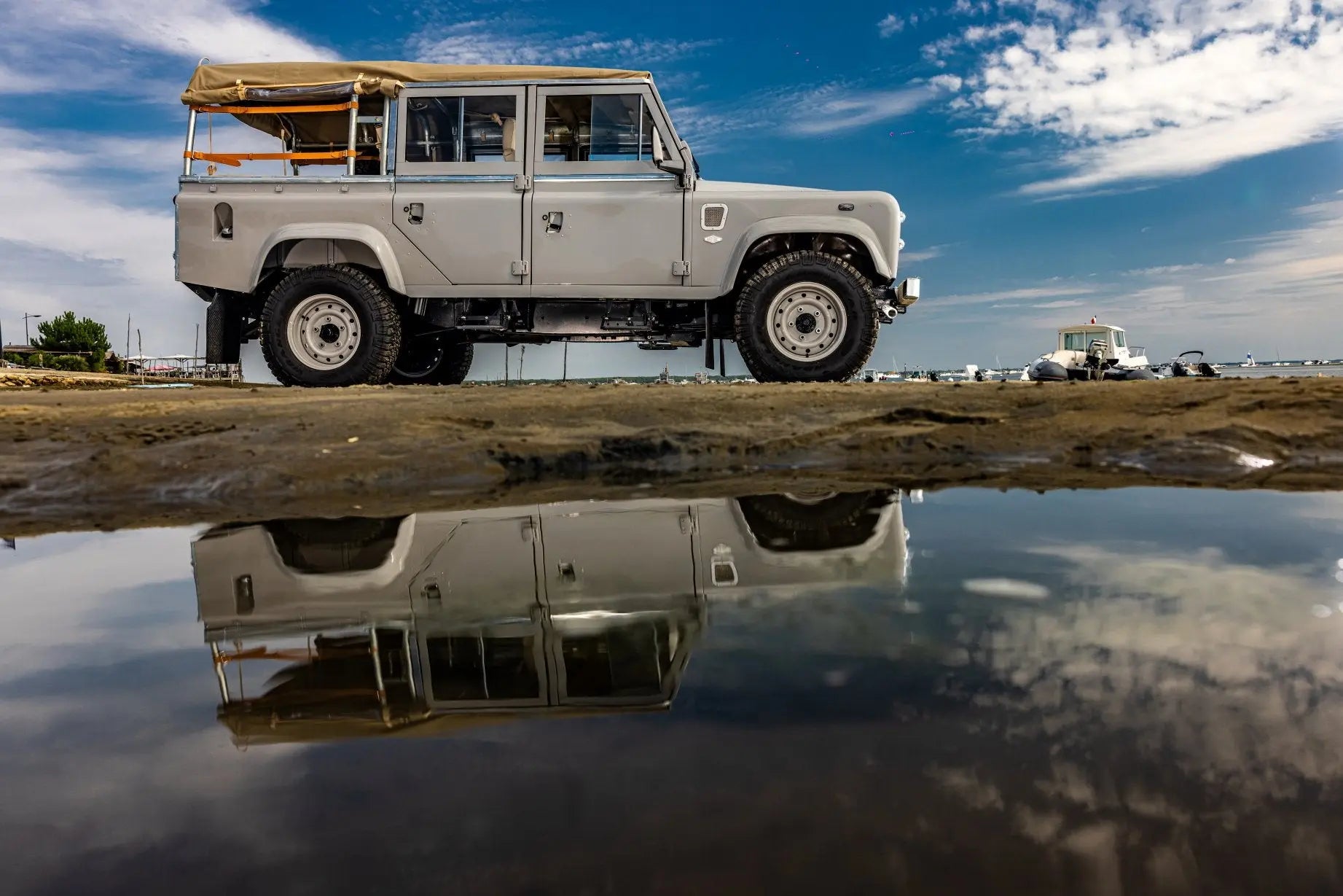 Land Rover Defender 110 Soft Top - Dove Grey - Custom By Hedonic Hedonic