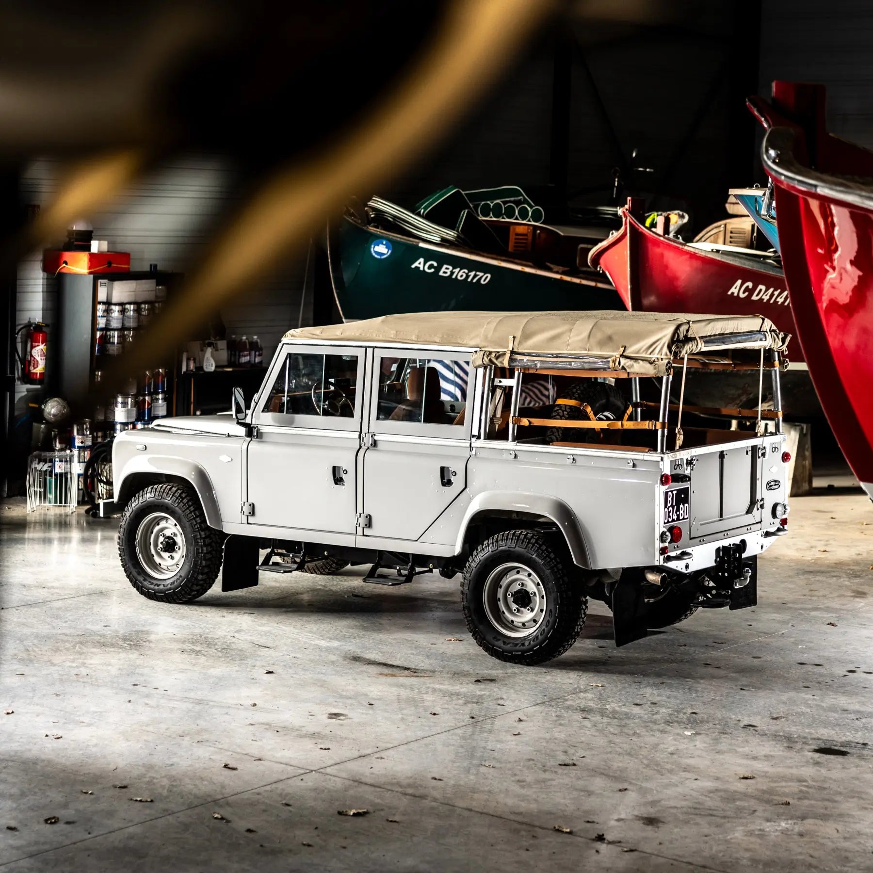 Land Rover Defender 110Soft Top - Dove Grey - Custom Hedonic