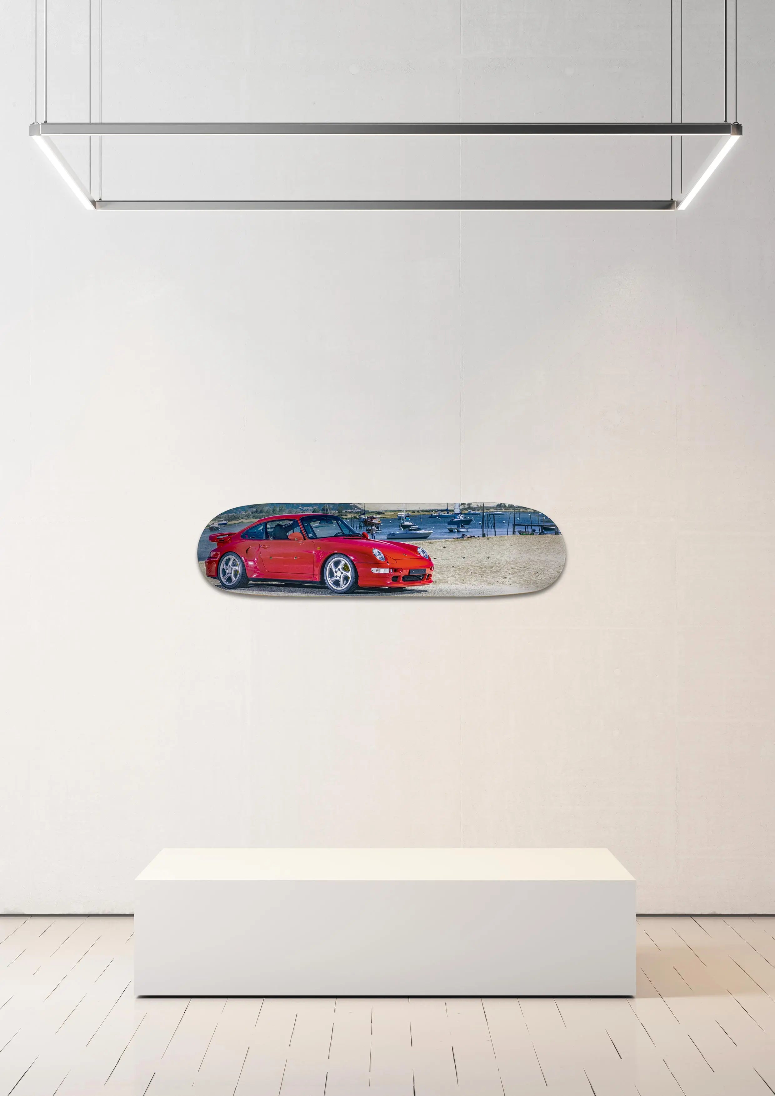 Planche de skate murale - édition très limitée Porsche 993 Turbo S - Serge Heitz Hedonic