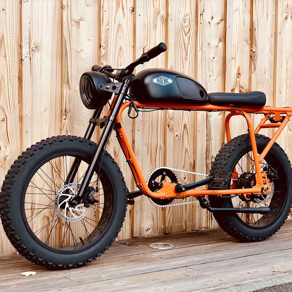 Hedonic x Super 73 Electric Bike - Orange &amp; Black