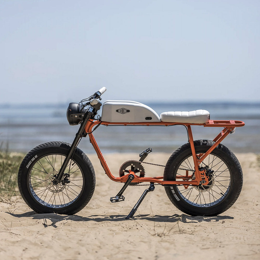 Hedonic x Super 73 Electric Bike - Orange &amp; White