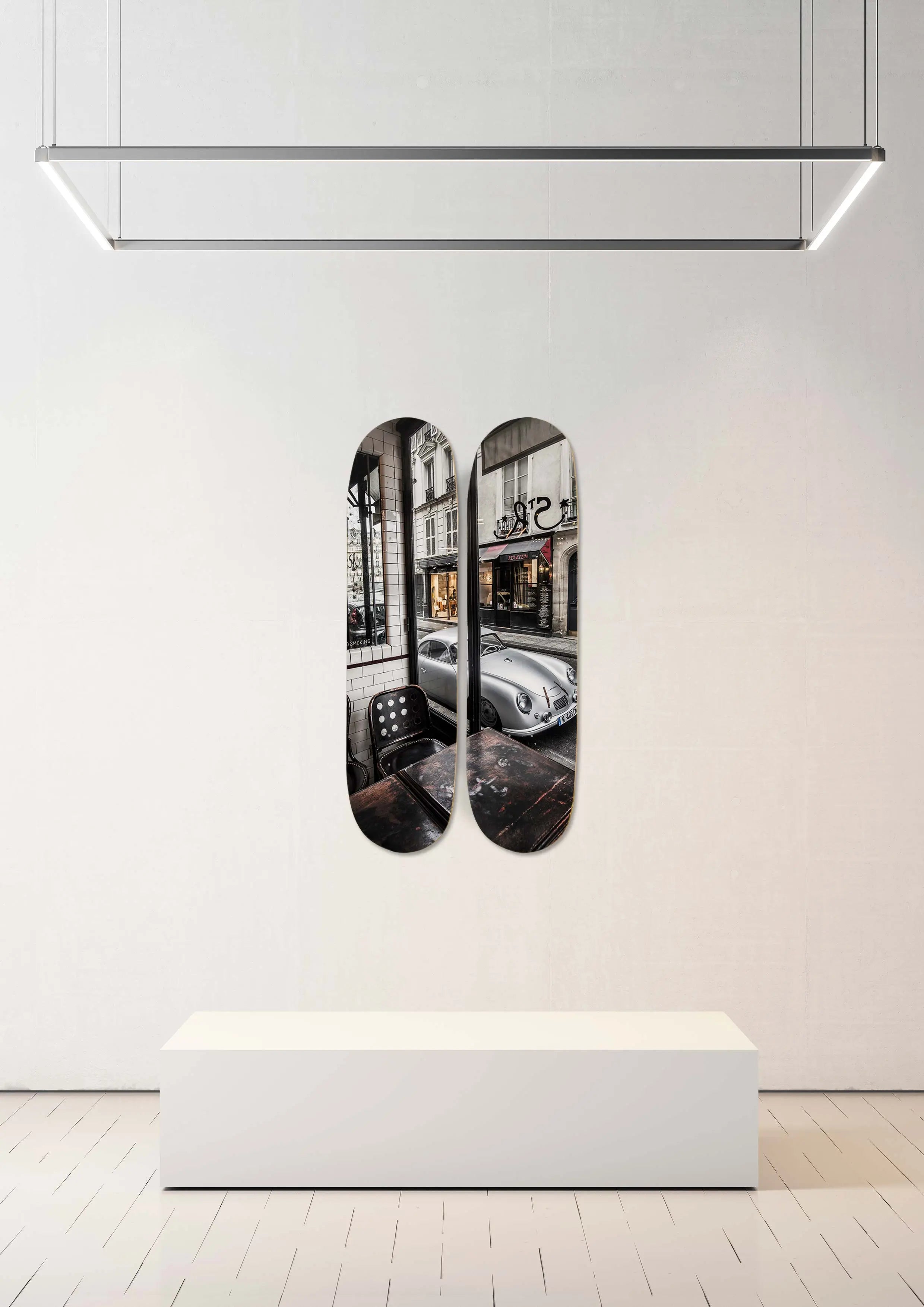 Planches de skate murale - diptyque Serge Heitz Hedonic