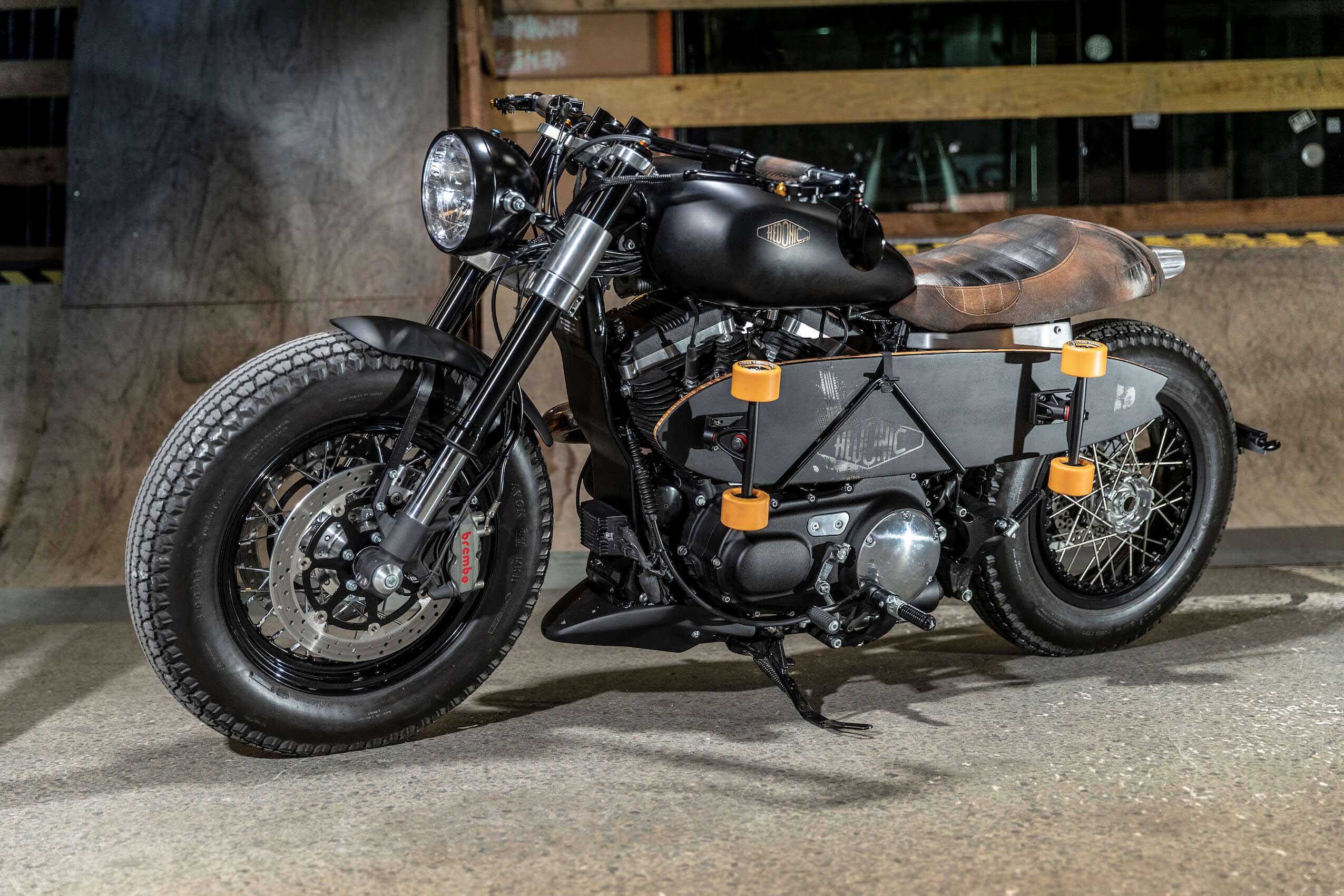 Moto Stardust #000 BLK & Brown Leather Hedonic