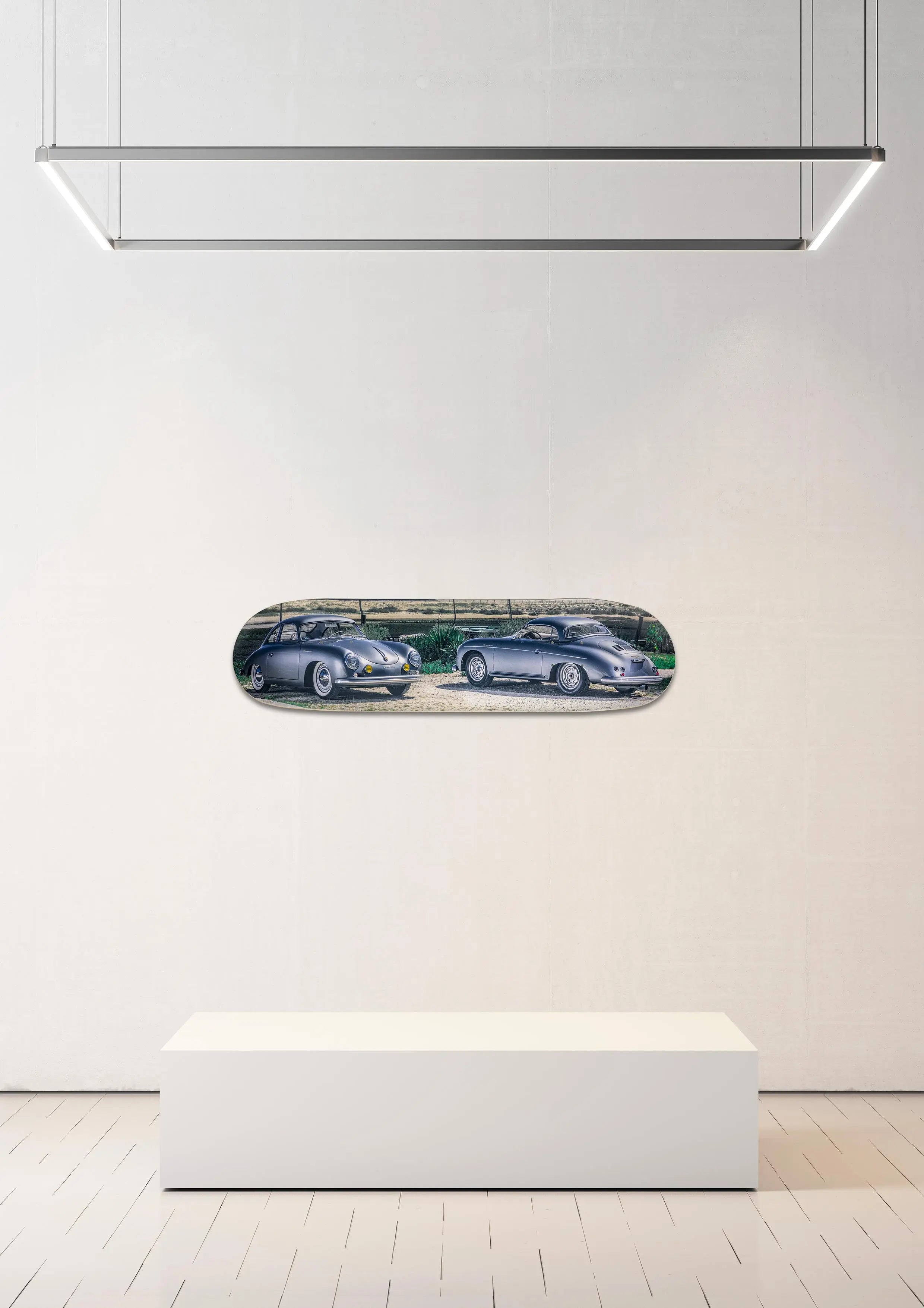 Planche de skate murale - édition très limitée duo de Porsche 356 GT - Serge Heitz Hedonic