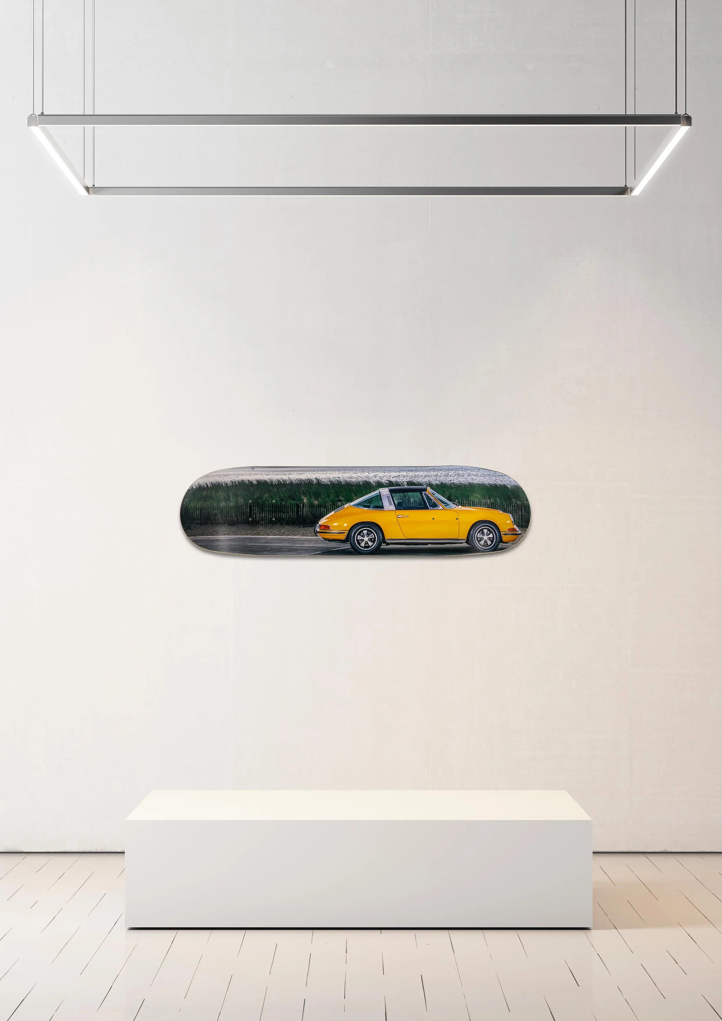Planche de skate murale - édition très limitée Porsche 911 Targa 2,2 - Serge Heitz Hedonic