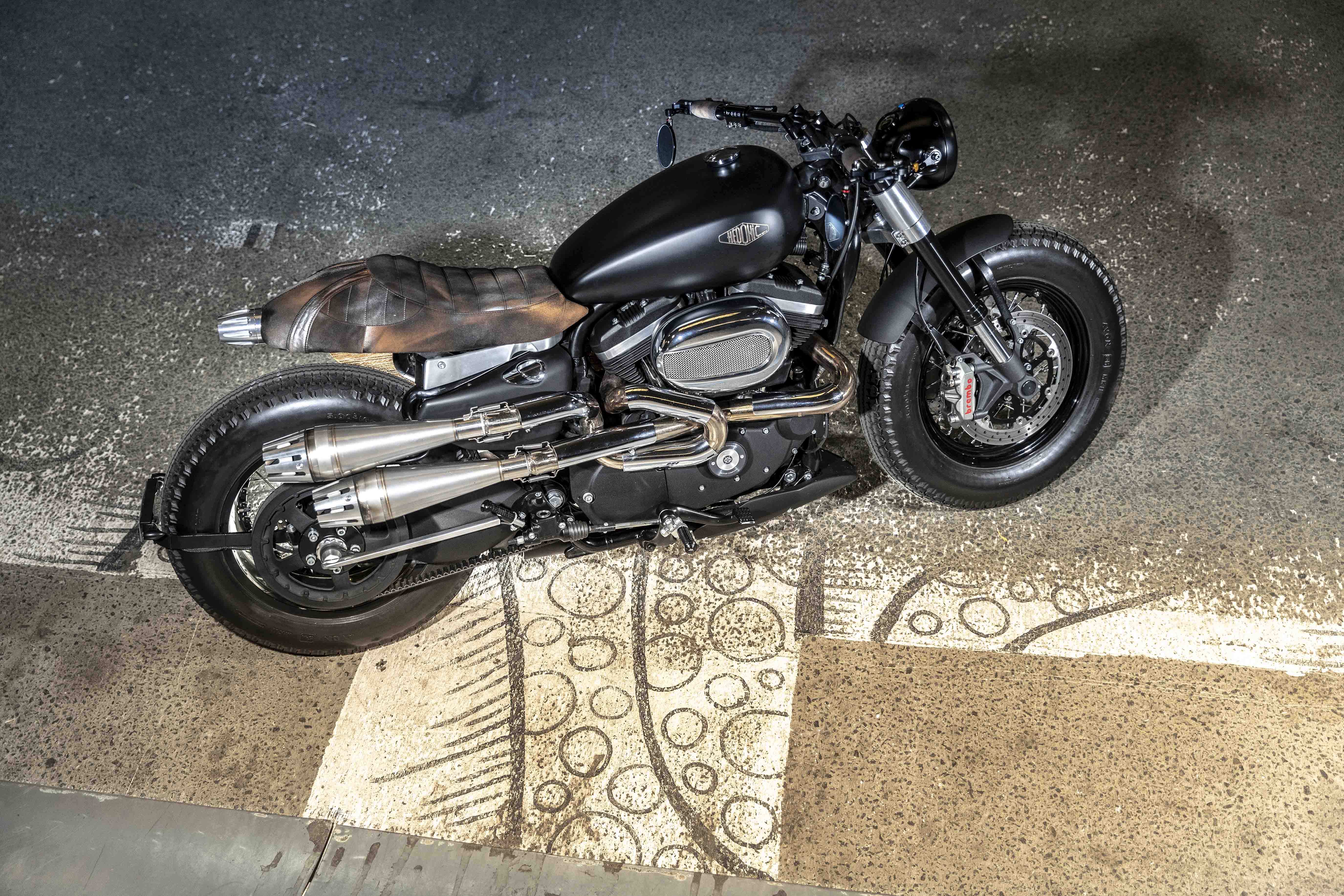 Moto Stardust #000 BLK & Brown Leather Hedonic