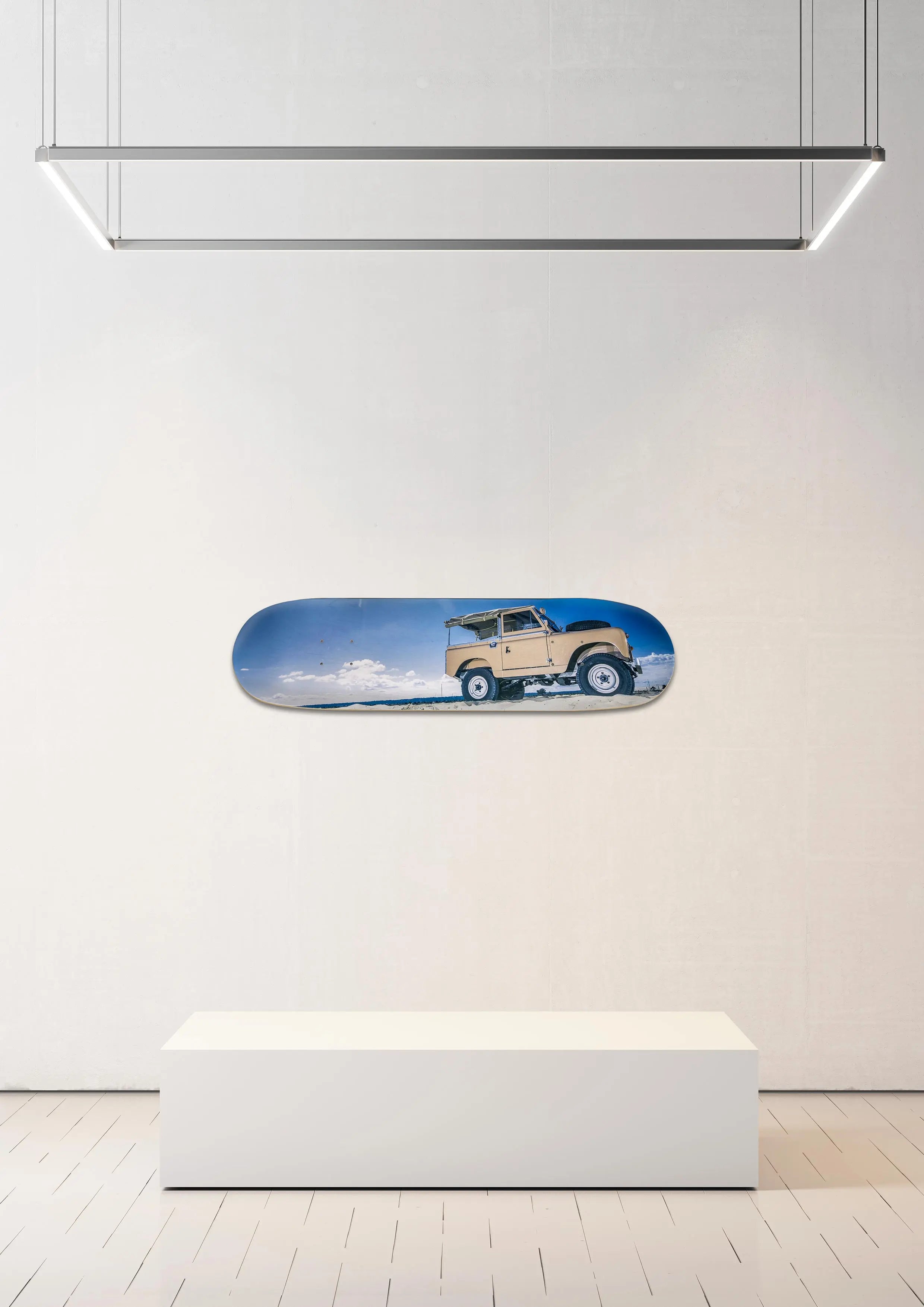 Planche de skate murale - édition très limitée Land Rover Serie II - Serge Heitz Hedonic