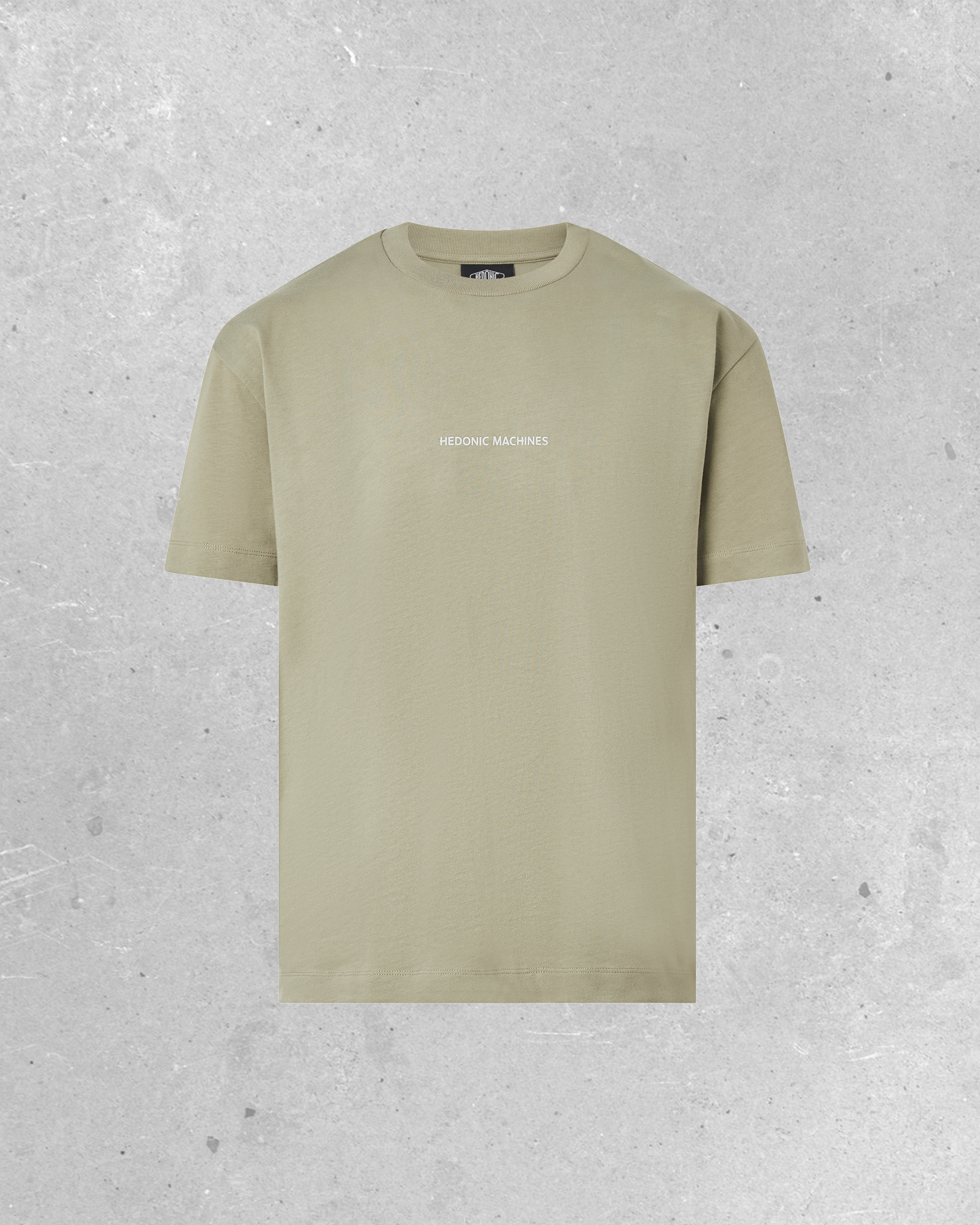 T-shirt Boxy Between the lines - Stone Shades