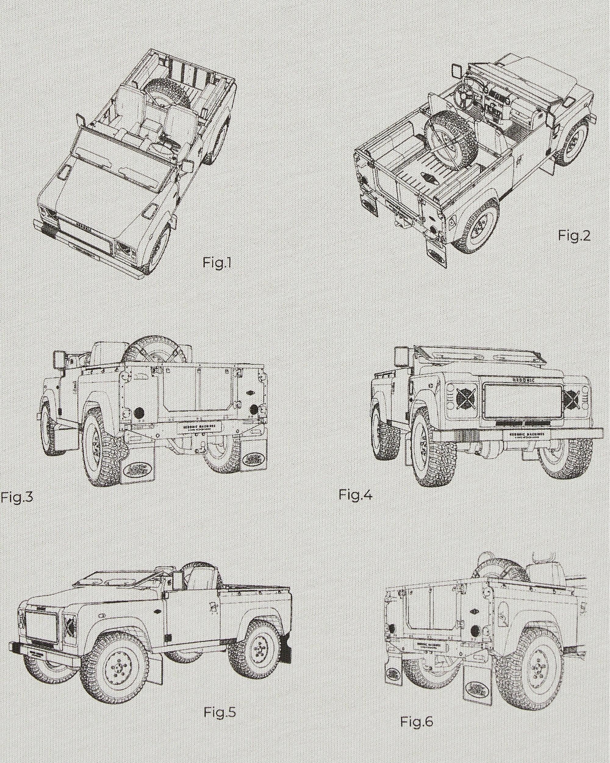 T-shirt Regular V8 Technical Sheet - White