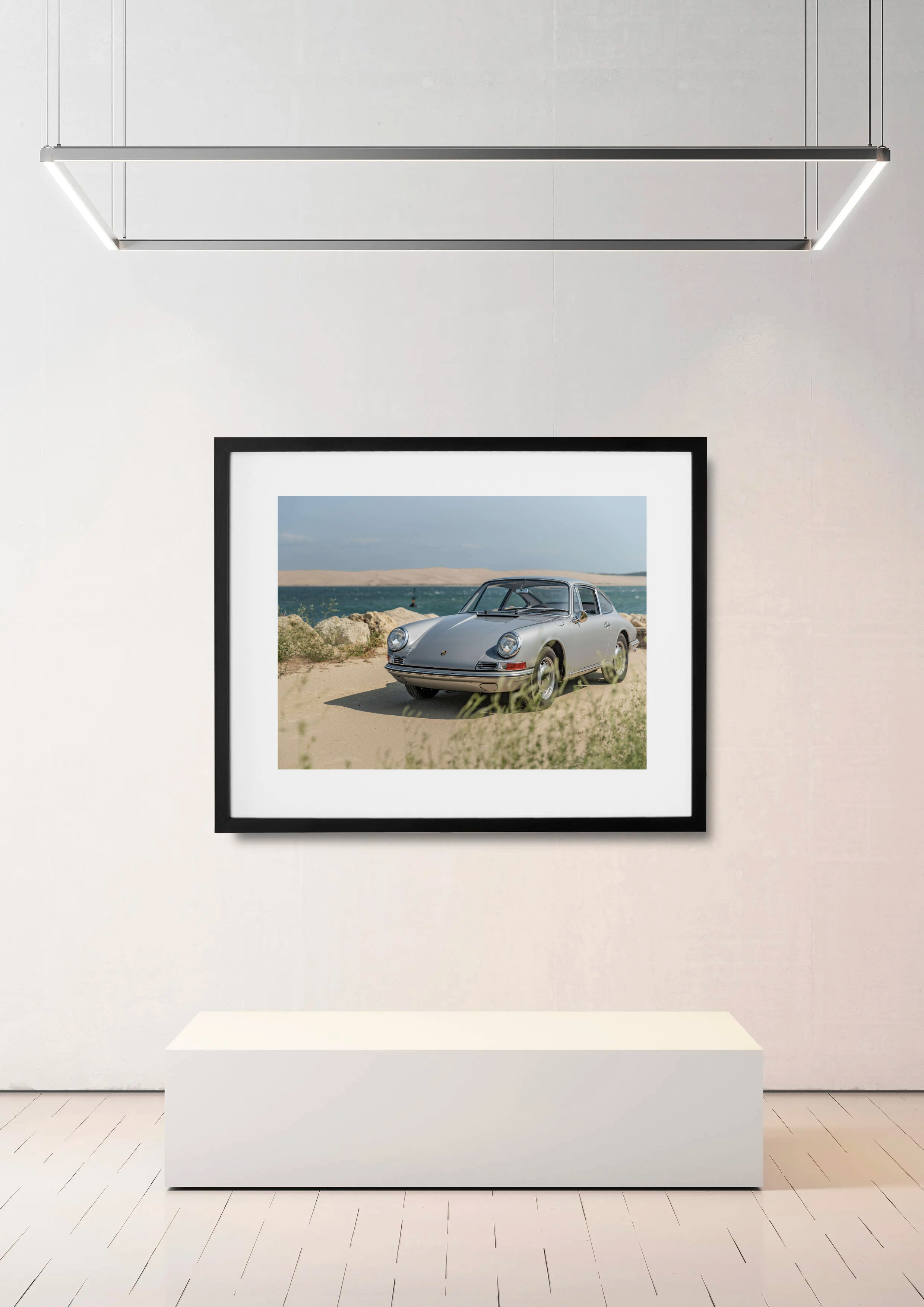 Photo Porsche 911 Coupé Silver Grey - Cap Ferret La Pointe