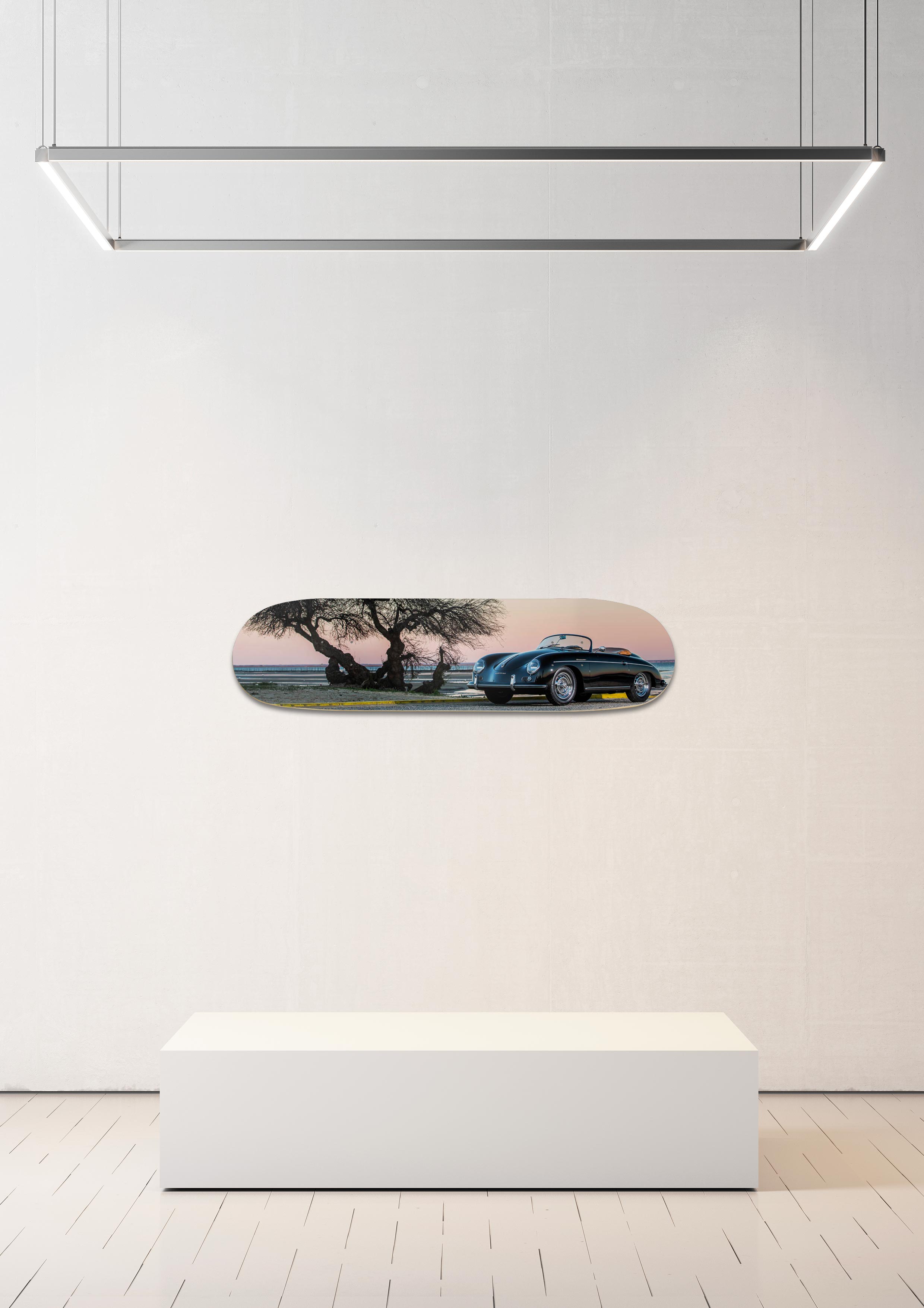 Planche de skate murale - édition très limitée Porsche 356 - Serge Heitz