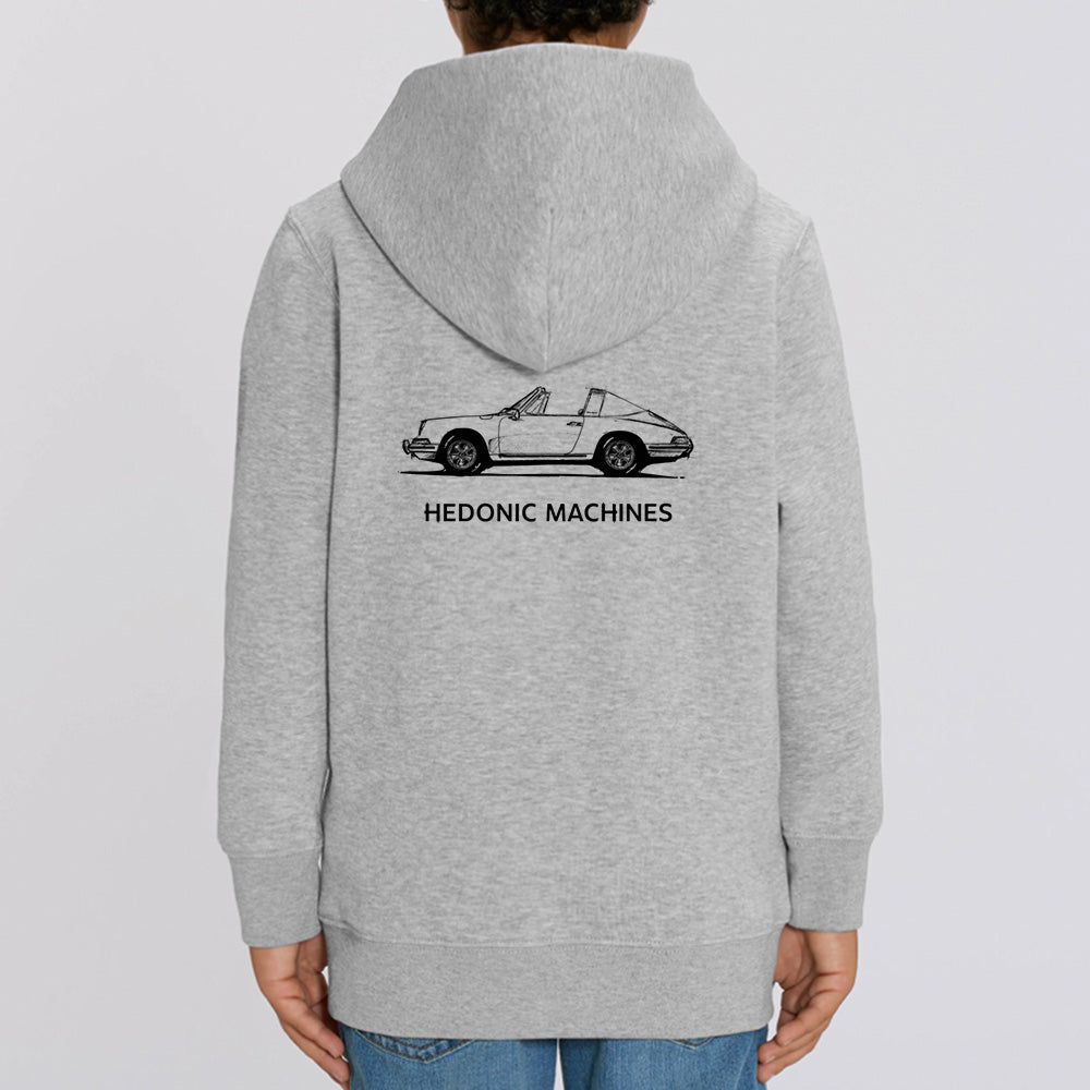 Children's gray hoodie HM - Porsche 911 Targa