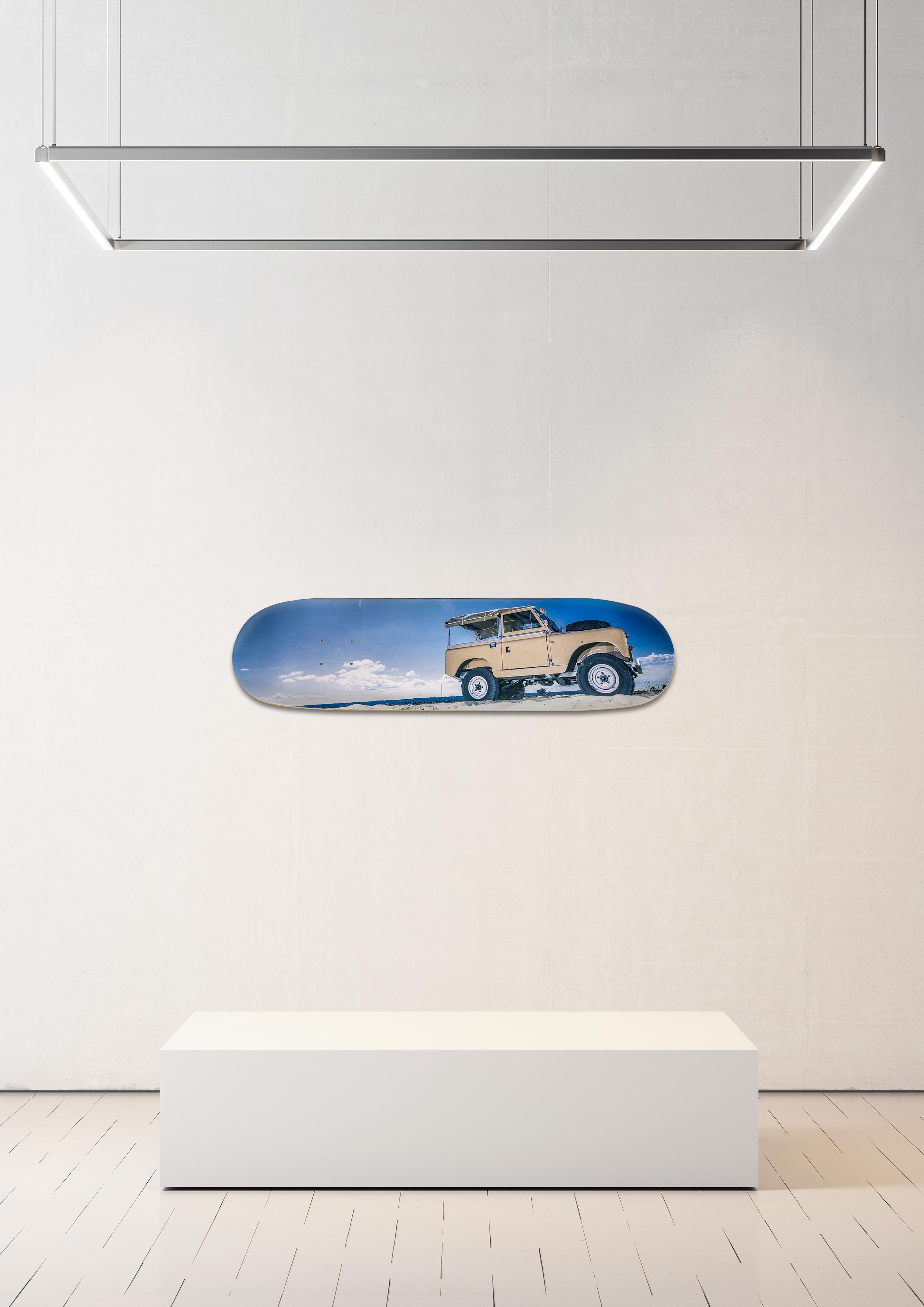 Planche de skate murale - édition très limitée Land Rover Serie II - Serge Heitz